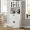 Songmics Virtuvės spintelė 73x41.5x179.8 cm Balta Saugykla