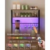 Songmics Virtuvinė lentyna su LED apšvietimu ir lizdais
