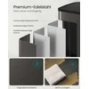 Songmics Virtuvinis šiukšliadėžė 47,7x38x67 cm Pilkas plienas