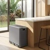 Songmics Virtuvinis šiukšlių dėžė 61.7x35.2x56.4 cm Pilkas plienas