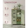 Songmics Vonios kambario laikymo spintelė 55x30x82 cm žalia MDF