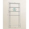Songmics Vonios kambario laikymo stovas, 83x30x179 cm, sidabrinis