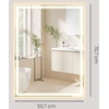 Songmics Sieninis veidrodis 70,7 x 50,7 cm