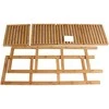 Songmics Vonios lentyna, 33x33x96 cm, ruda