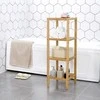 Songmics Vonios lentyna, 33x33x96 cm, ruda