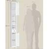 Songmics Vonios spintelė 19,5x21,4x180 cm Balta MDF