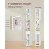 Songmics Vonios spintelė 19,5x21,4x180 cm Balta MDF
