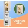 Songmics Vonios spintelė su apšvietimu ir reguliuojamomis lentynomis