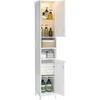 Songmics Vonios spintelė 30x30x170 cm Balta MDF