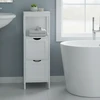Songmics Vonios spintelė balta MDF 30x89x30 cm