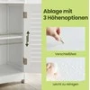 Songmics Spintelė VASAGLE MDF 60x80x30 cm balta