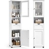 Songmics Vonios spintelė 40x30x165 cm Balta Saugykla