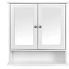 Songmics Vonios spintelė 56,5x13x58,5 cm Balta MDF