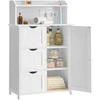 Songmics Vonios spintelė 60x30x100,5 cm Balta MDF