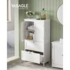 Songmics Vonios spintelė 60x30x110 cm Balta MDF