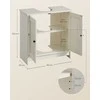 Songmics Vonios spintelė 60x30x60 cm Balta MDF