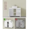 Songmics Vonios spintelė 60x30x60 cm Balta MDF