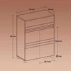 Songmics Spintelė 60x30x80 cm balta
