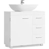 Songmics Vonios spintelė 70x30x63,8 cm Balta Saugykla