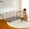 Songmics Plastikinis aptvaras su grindimis, 145x72x57 cm