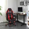 Songmics Žaidimų kėdė 65.5x70.9x112-122 cm Juoda Reguliuojama
