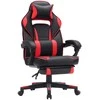 Songmics Žaidimų kėdė 65.5x70.9x112-122 cm Juoda Reguliuojama