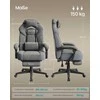 Songmics Žaidimų kėdė 69.7x72.4x121-133 cm Pilka