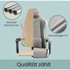 Songmics Ergonomiška žaidimų kėdė su pakoju ir spyruoklinėmis pagalvėlėmis 70x70x(123,5-133) cm