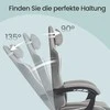 Songmics Ergonomiška žaidimų kėdė su pakoju ir spyruoklinėmis pagalvėlėmis 70x70x(123,5-133) cm