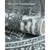 SONGMICS HOME Apvalus kilimas 120 cm Boho stiliaus antracito pilkos spalvos