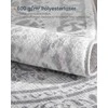 SONGMICS HOME Apvalus kilimas 160 cm skersmens Boho stiliaus balandžio pilkos spalvos