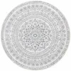 SONGMICS HOME Apvalus kilimas 160 cm skersmens Boho stiliaus balandžio pilkos spalvos