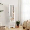 Songmics Fantastiška juvelyrinių dirbinių spintelė su LED