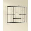 SONGMICS spinta su 5 pakabinamais skyrius 205 x 43 x 166 cm juoda