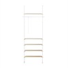 Spintelės sistema, SoBuy KLS15-WN, 97x24x262 cm