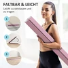 SPORTNOW 236 cm sulankstomas gimnastikos buomas, nešiojamas balanso buomas, neslystantis, iki 80 kg, vaikams nuo 3 metų, vidaus ir lauko, rožinis