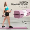 SPORTNOW 236 cm sulankstomas gimnastikos buomas, nešiojamas balanso buomas, neslystantis, iki 80 kg, vaikams nuo 3 metų, vidaus ir lauko, rožinis