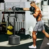 SPORTNOW bokso maišas, bokso stovas su bokso kriauše, refleksine lazda, 1,63-2,05 m reguliuojamo aukščio bokso treniruoklis su taikiniu, bokso treniruoklis, HDPE, dirbtinė oda