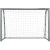 Sportnow HOMCOM Futbolo vartai su PE tinkleliu, futbolo vartai vaikams ir suaugusiems, 240 x 85 x 160 cm, plienas, PE, sodui, futbolo treniruotėms, pilkos spalvos