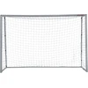 Sportnow HOMCOM futbolo vartai su PE tinklu, futbolo vartai vaikams ir suaugusiesiems, 300 x 120 x 200 cm, plienas, pilki, sodo treniruotėms