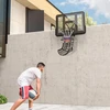 SPORTNOW krepšinio kamuolio grąžinimo įrenginys, 360° besisukantis krepšinio atšokimo priedas, krepšinio metimų treniruočių sistema su atšokimo rampa, vidaus ir lauko sąlygoms, juodas