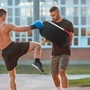 SPORTNOW kikbokso smūgio pagalvėlė, Muay Thai bokso priemonė, dirbtinė oda