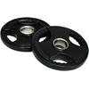 SPORTNOW svorių plokštės, 2 vnt. rinkinys, Tri-Grip, 2 x 5kg, gumuotos olimpinės plokštės, apsaugančios grindis, 5 cm skylė, trys rankenos, jėgos treniruotėms