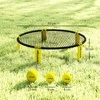 SPORTNOW Roundnet rinkinio žaidimas su tinkleliu, 3 kamuoliais, transportavimo krepšiu, kamuolio pompa, Spikeball rinkiniu sodui, paplūdimiui, parkui, viduje