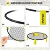 SPORTNOW Roundnet rinkinys, žaidimo komplektas su tinklu, 3 kamuoliukais, krepšiu nešiojimui ir pompa, Spikeball rinkinys sodui, paplūdimiui, parkui ar vidaus patalpoms