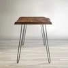 Stalas, Avola, 200 cm, Juodas Riešutas