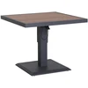 Reguliuojamo auksčio stalas PARKER 90x90xH52-75cm, pilkas