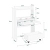Stalas, SoBuy FWT105-W, 64x20x82 cm