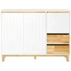TV staliukas Vitrina, SoBuy FSB75-WN, 120x40x90 cm, Balta