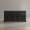 Av275-9 Komoda 4D/2S Avola Antique Juodas